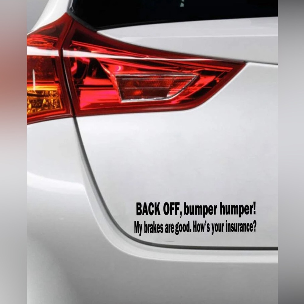 Car Bumper Decal